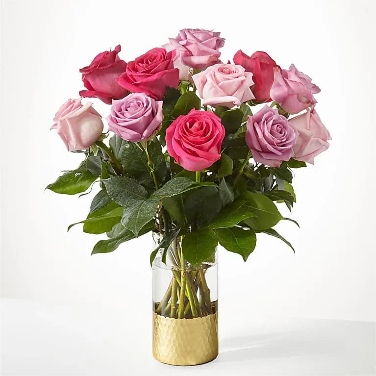 Pure Beauty Mixed Roses Standard - 12 Roses